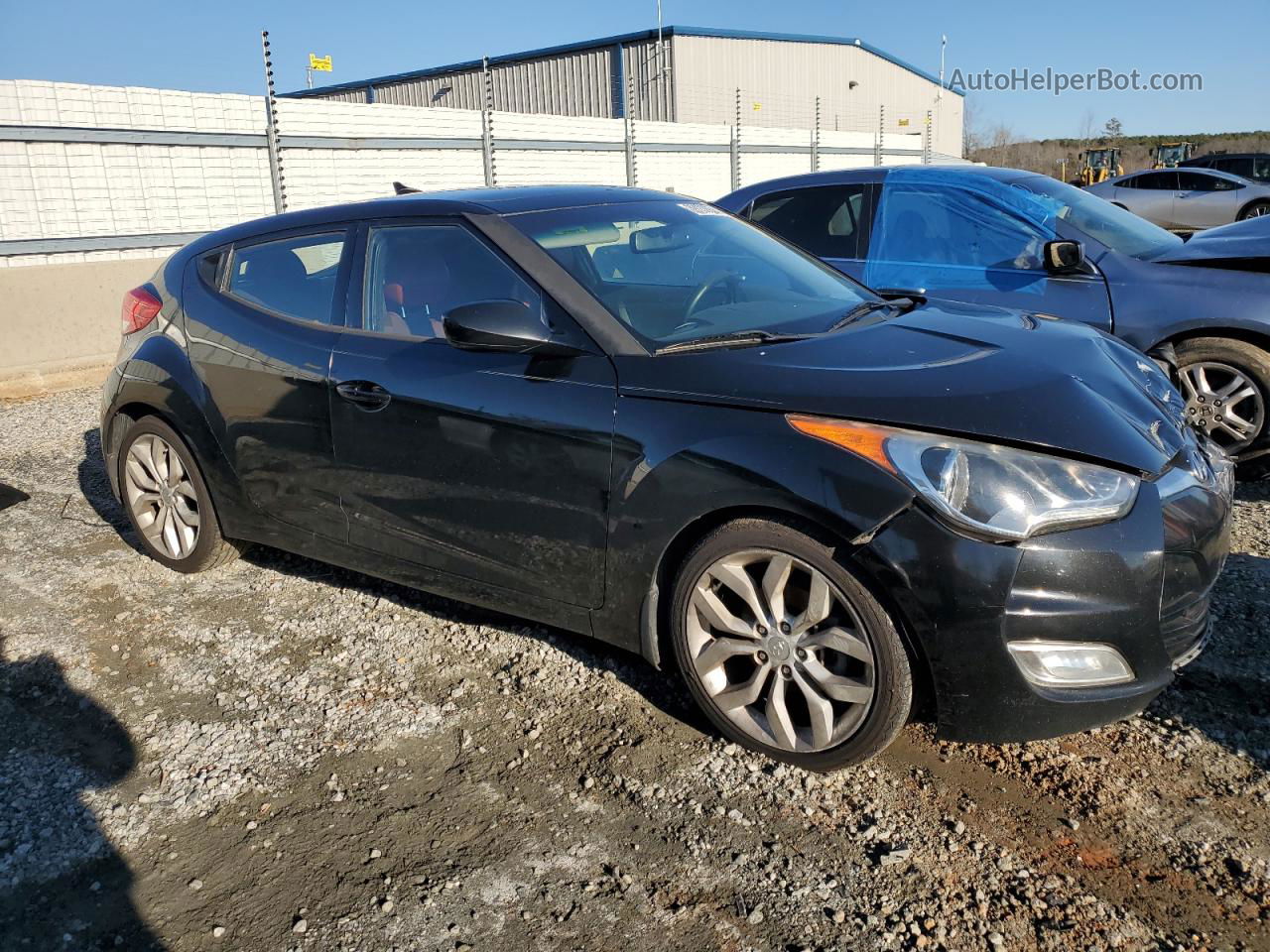 2013 Hyundai Veloster  Black vin: KMHTC6AD3DU171585