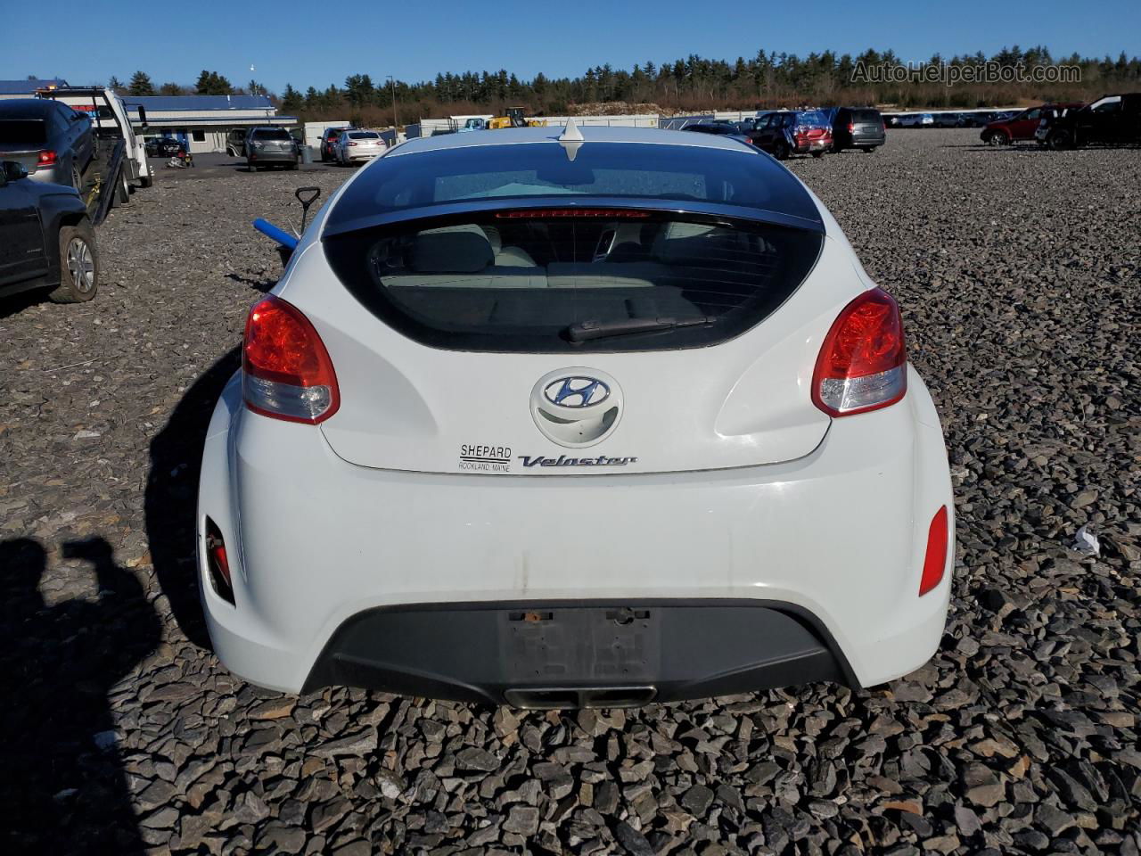 2013 Hyundai Veloster  White vin: KMHTC6AD4CU034606