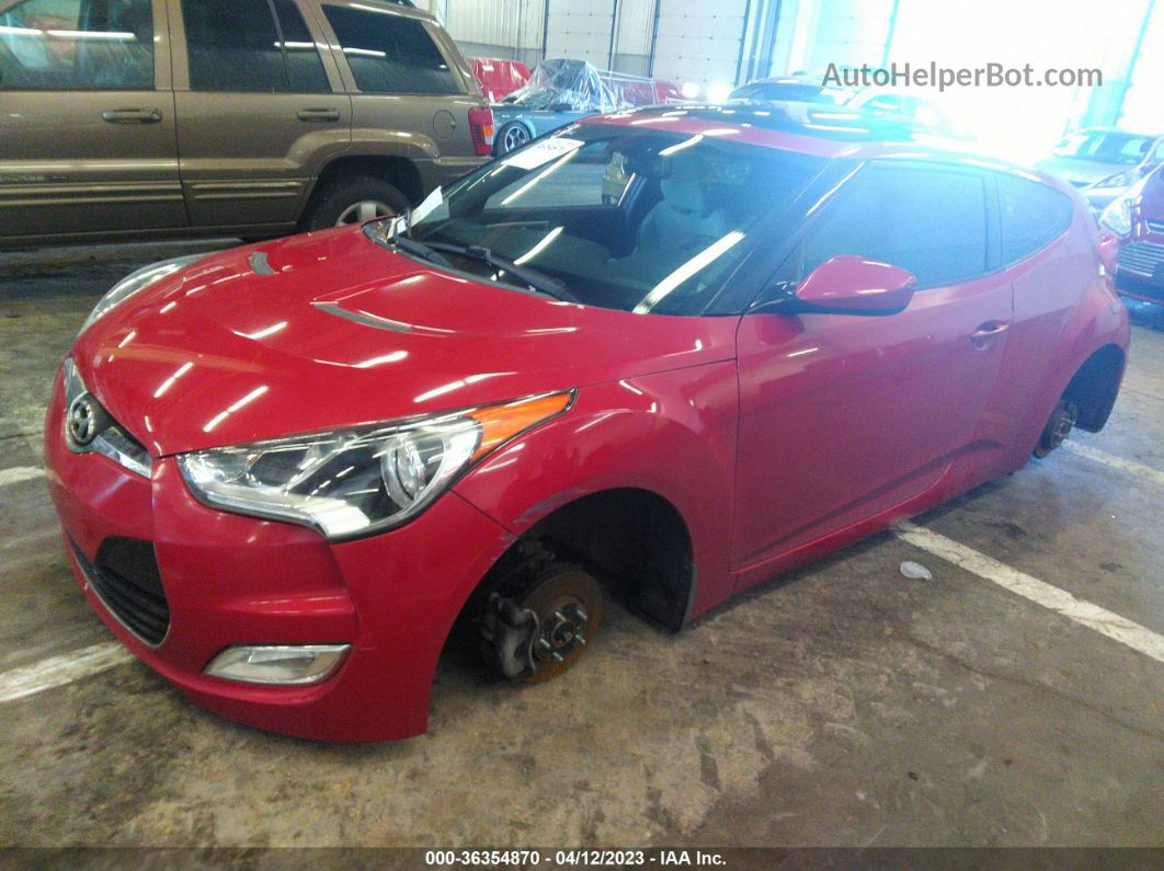 2013 Hyundai Veloster W/gray Int Красный vin: KMHTC6AD4DU093494