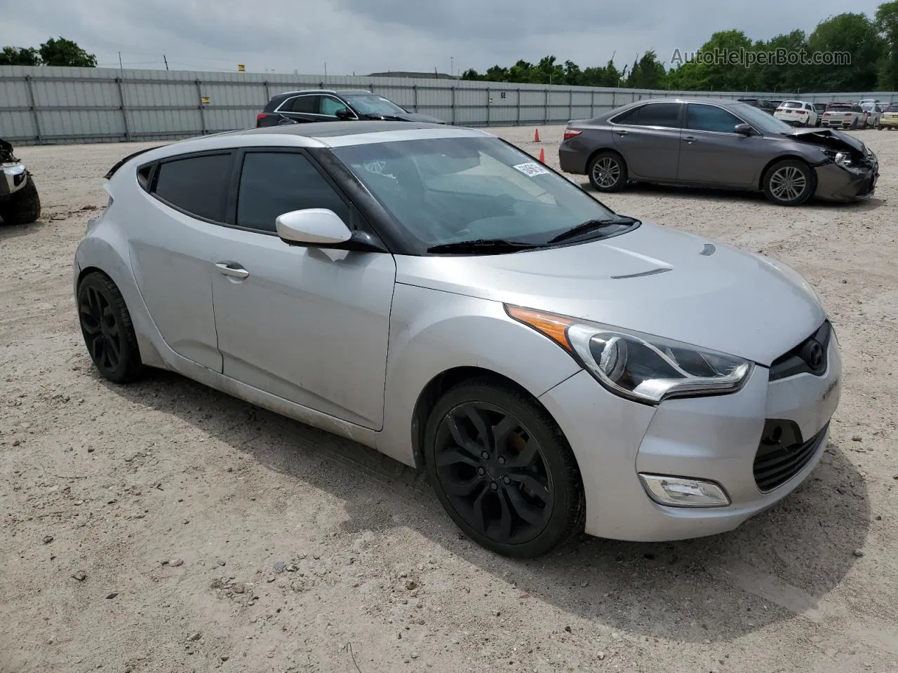 2013 Hyundai Veloster  Silver vin: KMHTC6AD4DU114294