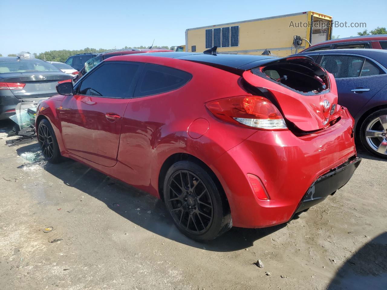 2013 Hyundai Veloster  Maroon vin: KMHTC6AD4DU129717