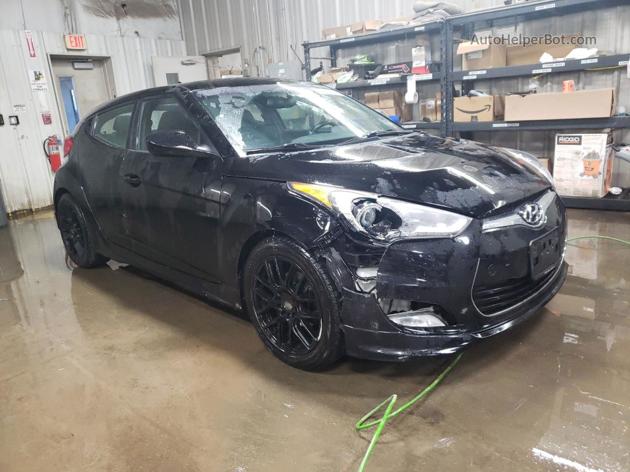 2013 Hyundai Veloster  Black vin: KMHTC6AD4DU132357