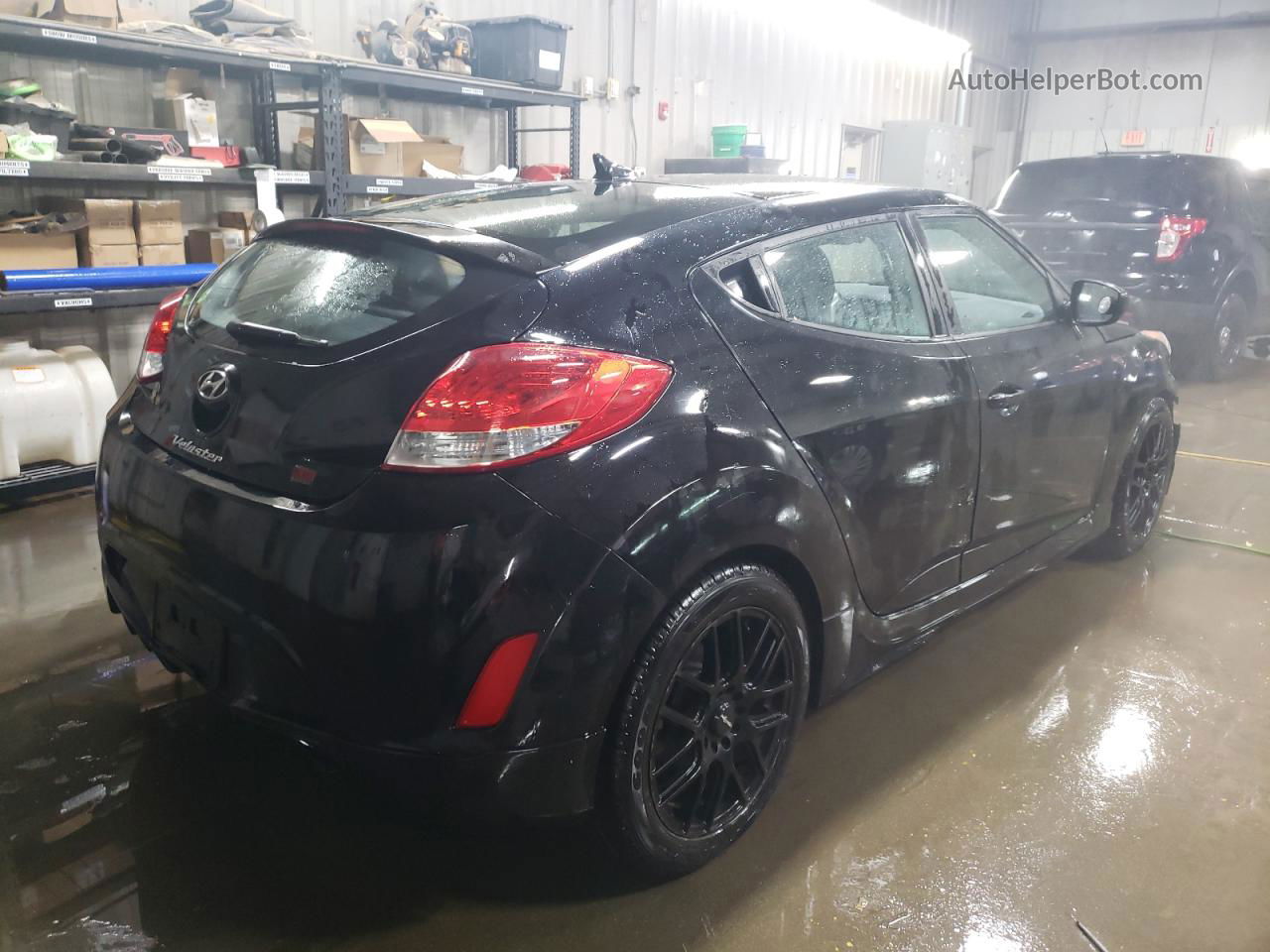 2013 Hyundai Veloster  Черный vin: KMHTC6AD4DU132357