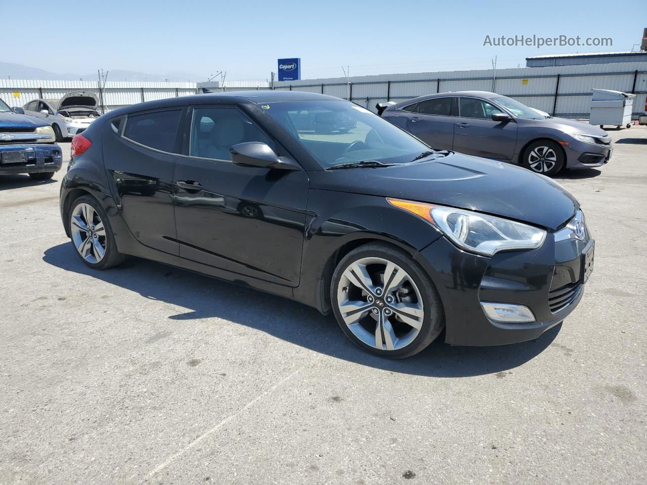 2013 Hyundai Veloster  Black vin: KMHTC6AD4DU158442