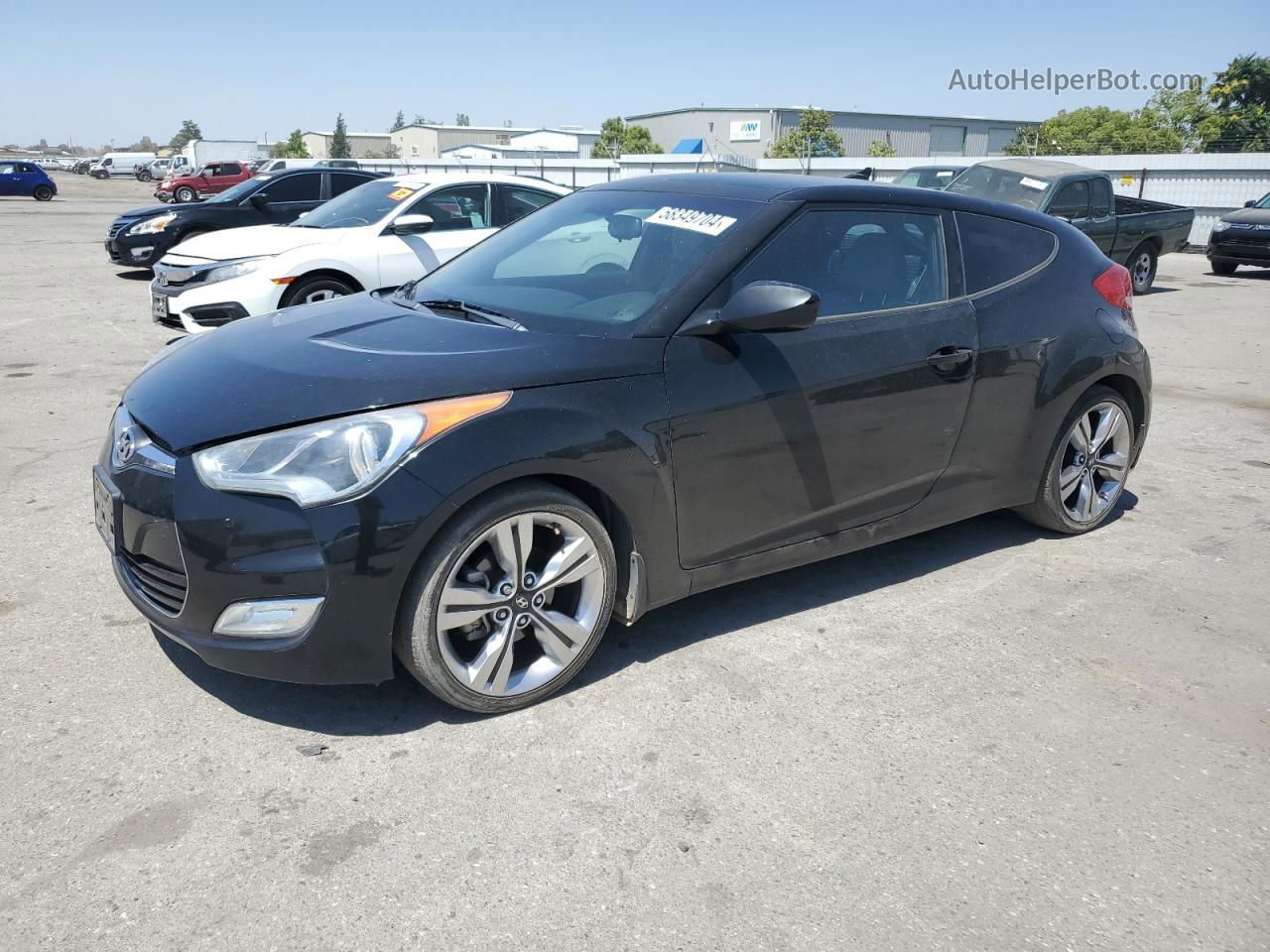 2013 Hyundai Veloster  Black vin: KMHTC6AD4DU158442