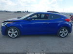 2013 Hyundai Veloster Base W/black Blue vin: KMHTC6AD4DU166797