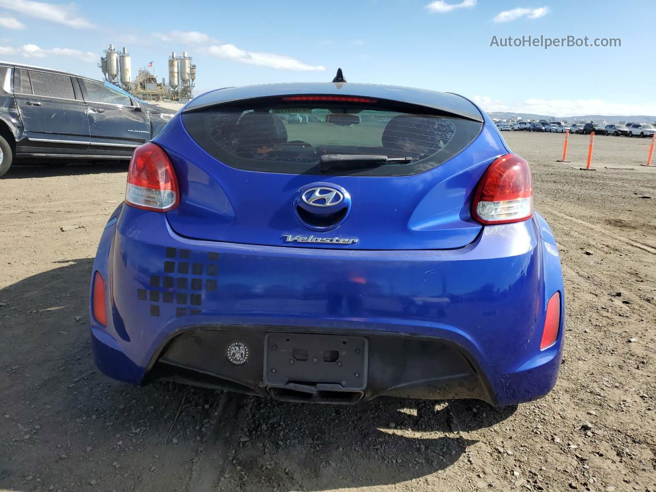 2013 Hyundai Veloster  Blue vin: KMHTC6AD4DU173040