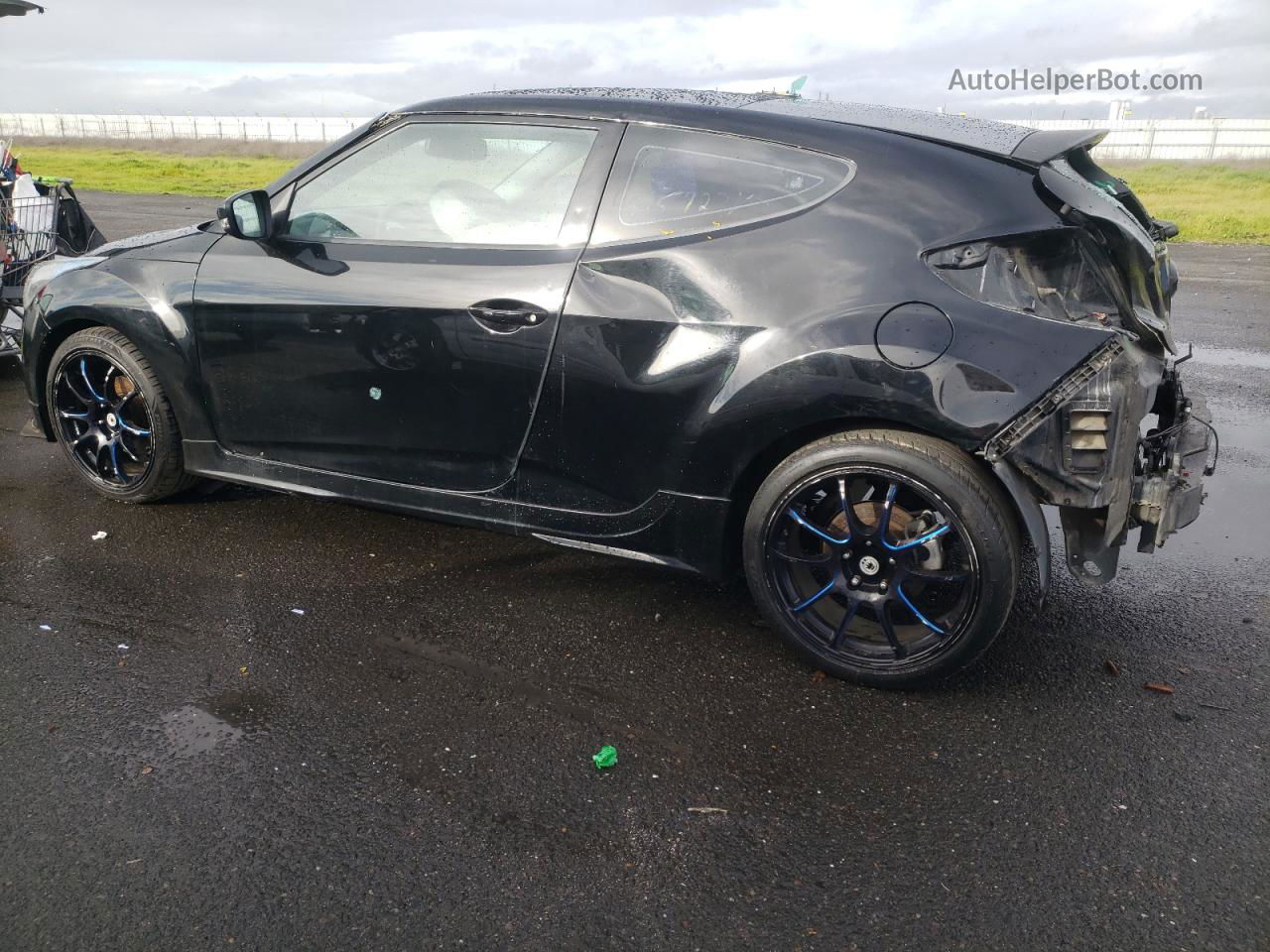 2013 Hyundai Veloster  Black vin: KMHTC6AD4DU173197