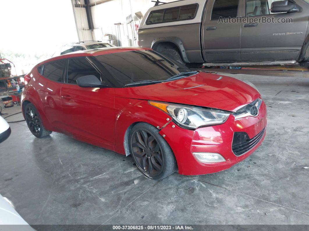 2013 Hyundai Veloster W/black Int Красный vin: KMHTC6AD5DU091608