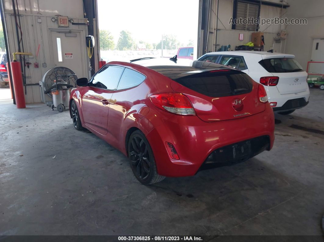 2013 Hyundai Veloster W/black Int Red vin: KMHTC6AD5DU091608