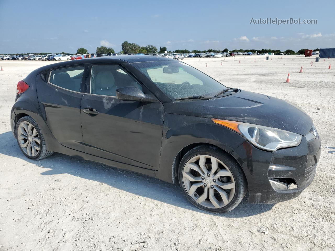 2013 Hyundai Veloster  Black vin: KMHTC6AD5DU091852