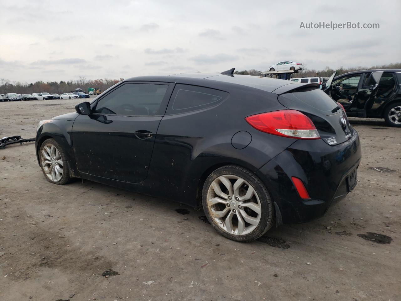 2013 Hyundai Veloster  Черный vin: KMHTC6AD5DU111582