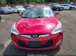 2013 Hyundai Veloster Base W/gray Red vin: KMHTC6AD5DU117902