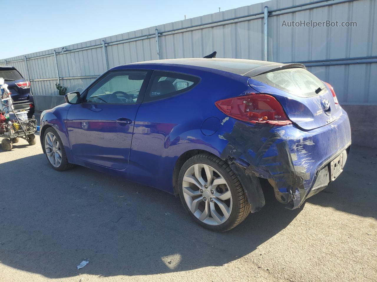 2013 Hyundai Veloster  Blue vin: KMHTC6AD5DU122646