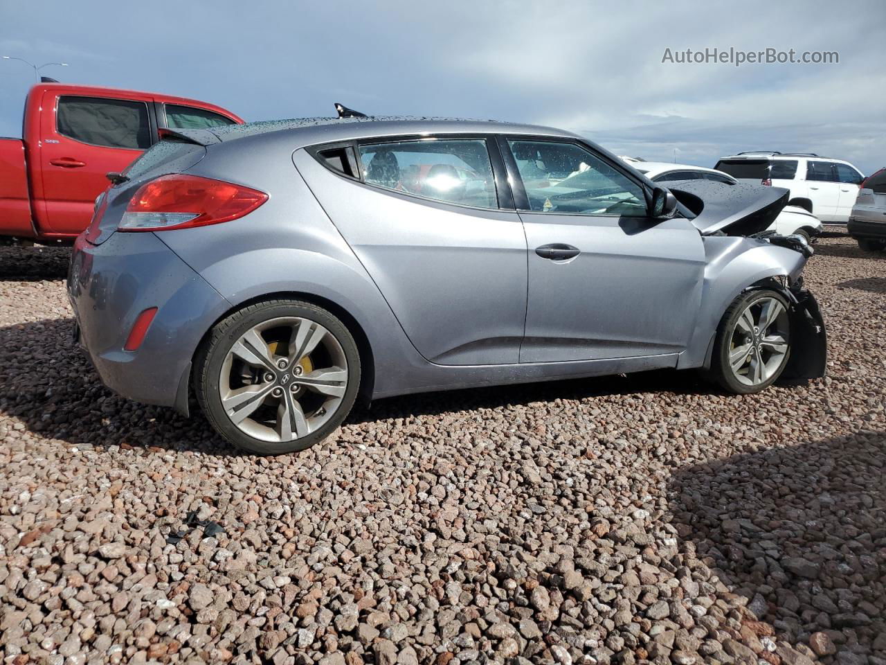 2013 Hyundai Veloster  Gray vin: KMHTC6AD5DU175329