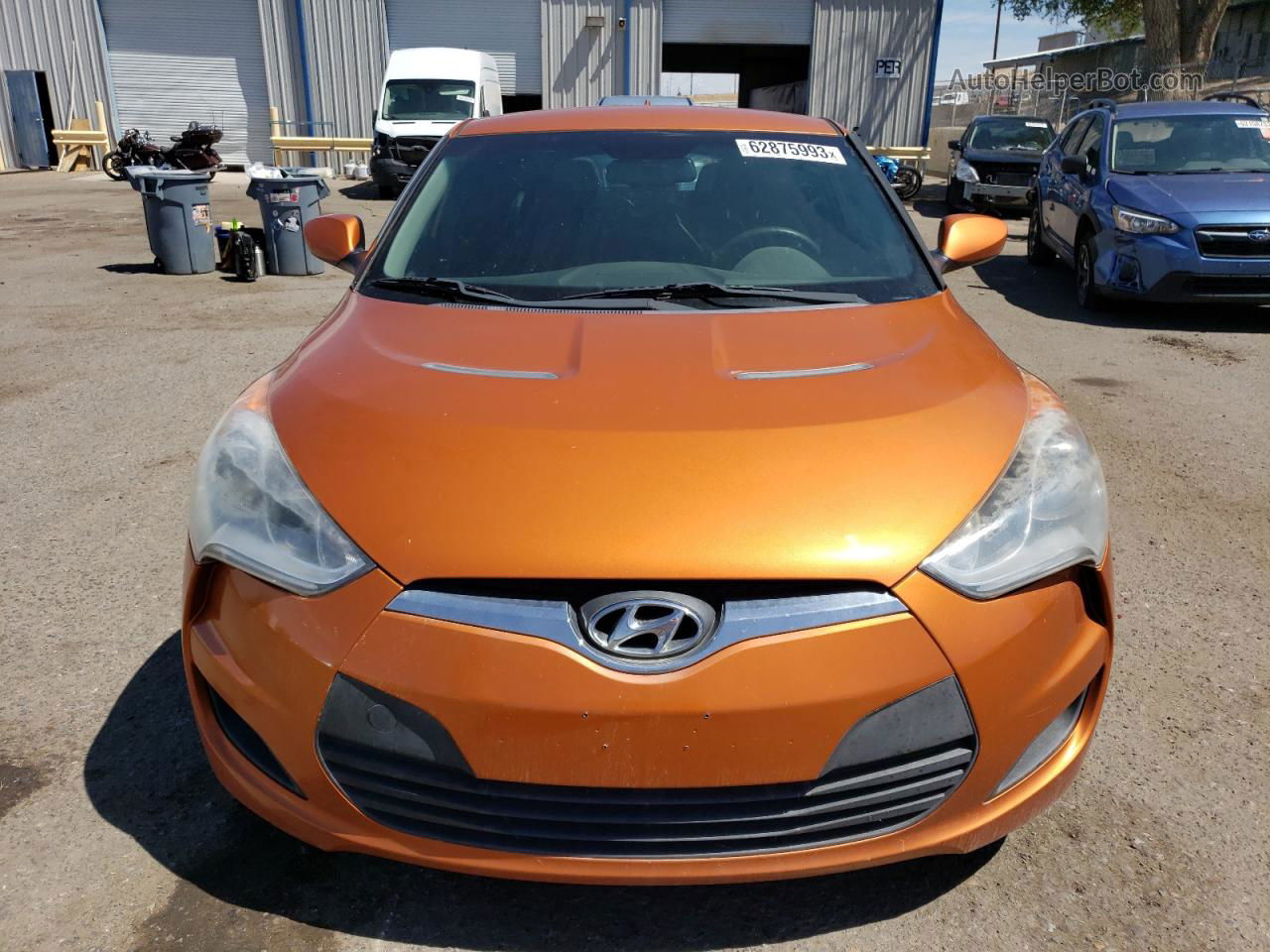 2013 Hyundai Veloster  Orange vin: KMHTC6AD6DU087891