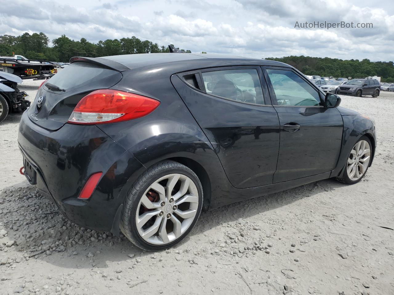 2013 Hyundai Veloster  Black vin: KMHTC6AD6DU095327