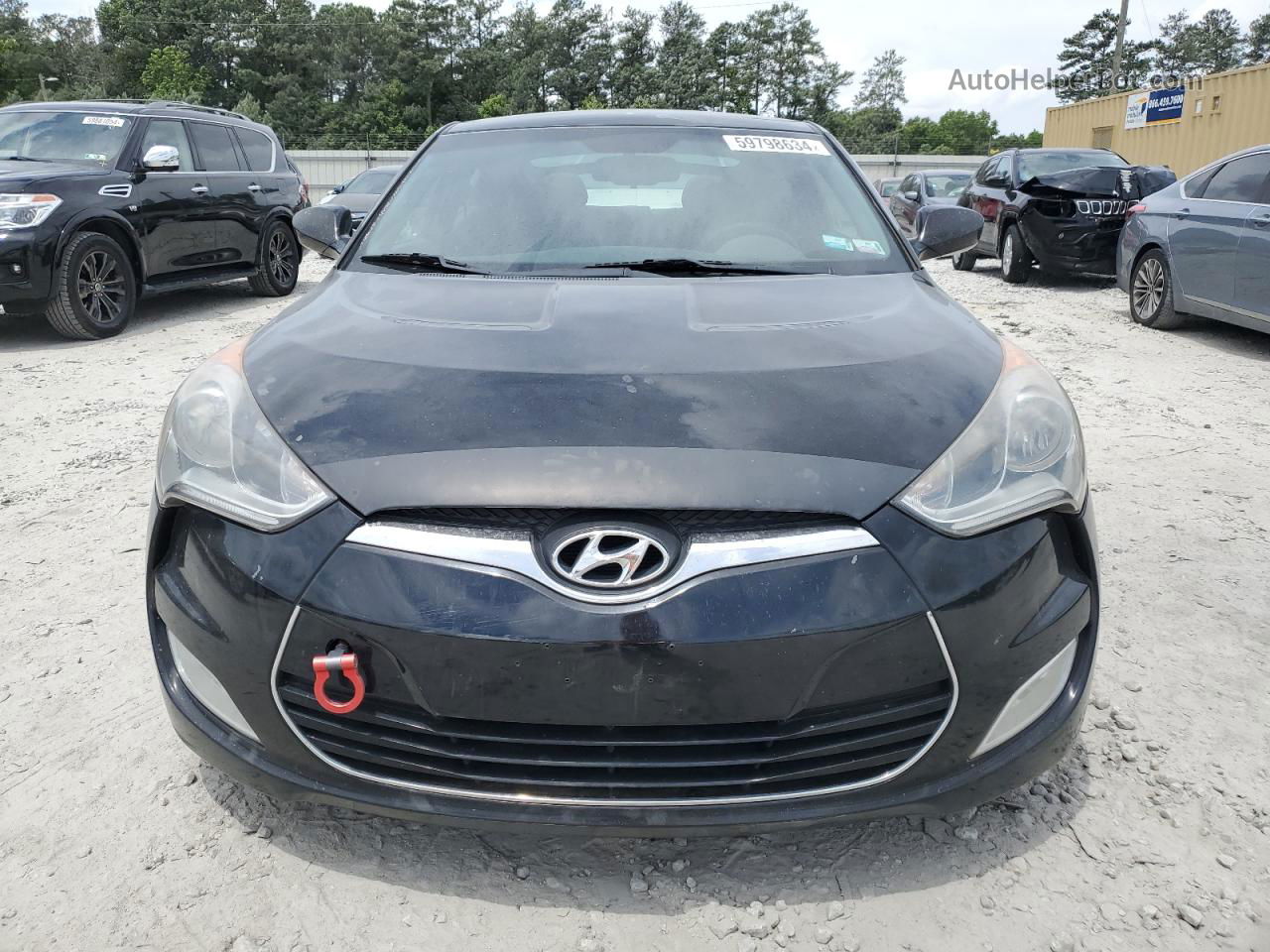 2013 Hyundai Veloster  Черный vin: KMHTC6AD6DU095327