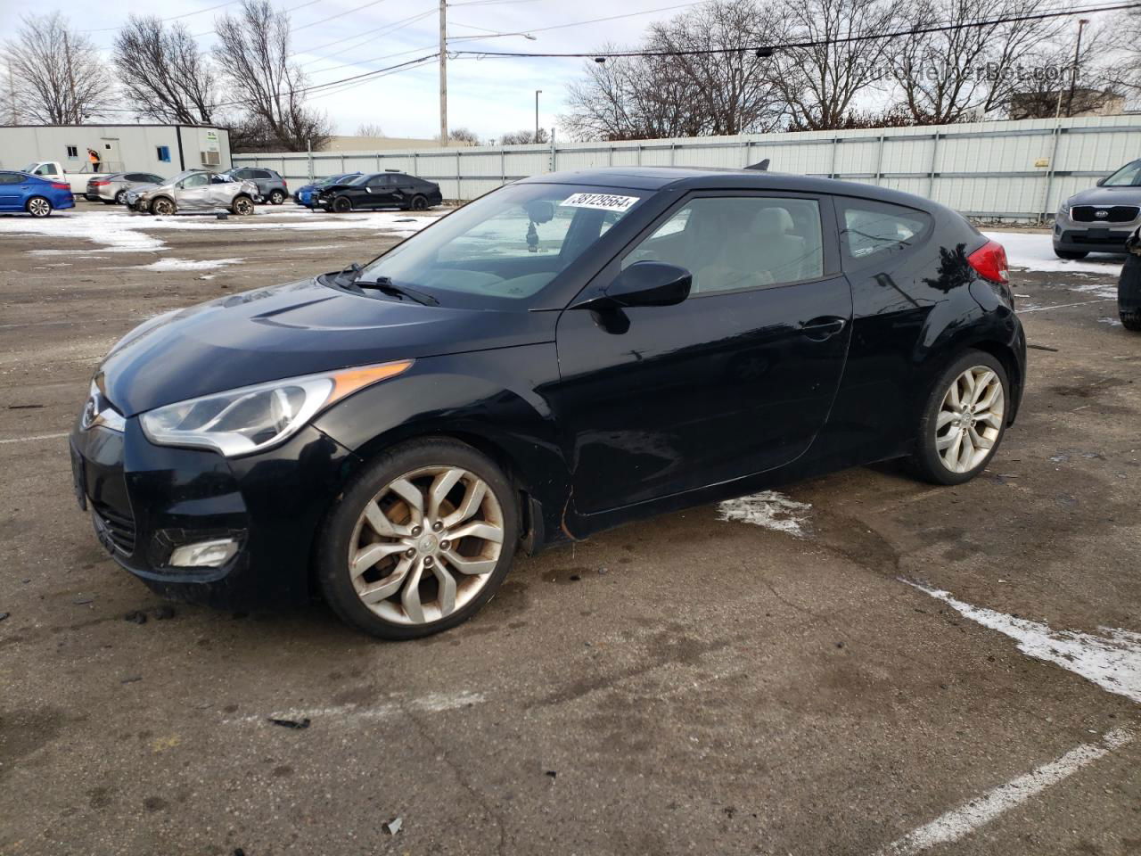 2013 Hyundai Veloster  Black vin: KMHTC6AD6DU096896