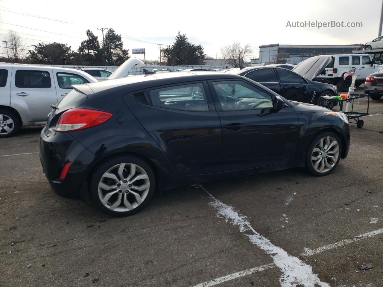 2013 Hyundai Veloster  Black vin: KMHTC6AD6DU096896