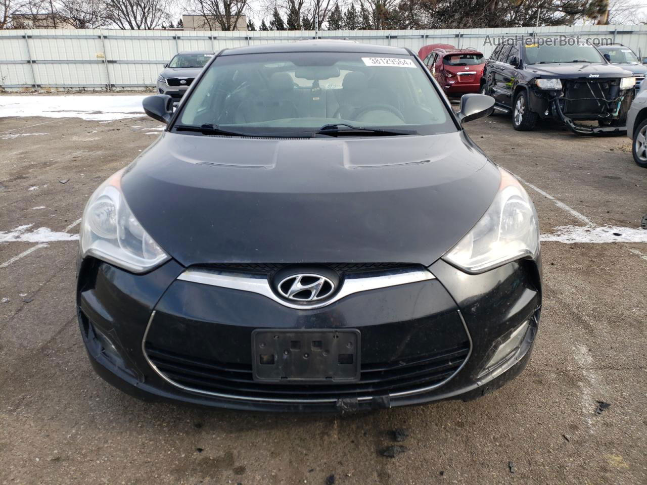 2013 Hyundai Veloster  Black vin: KMHTC6AD6DU096896