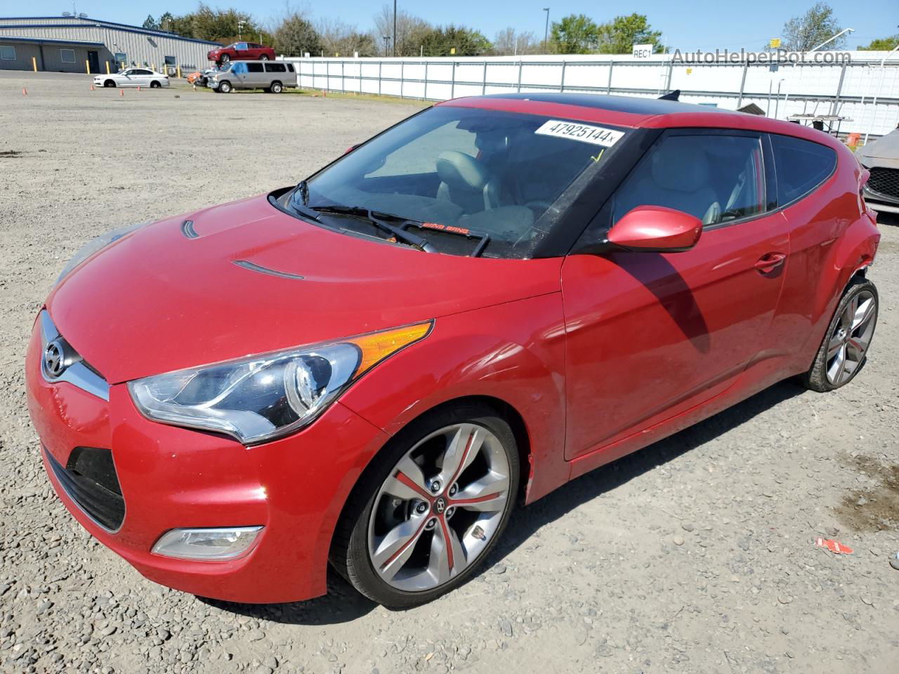 2013 Hyundai Veloster  Красный vin: KMHTC6AD6DU096980