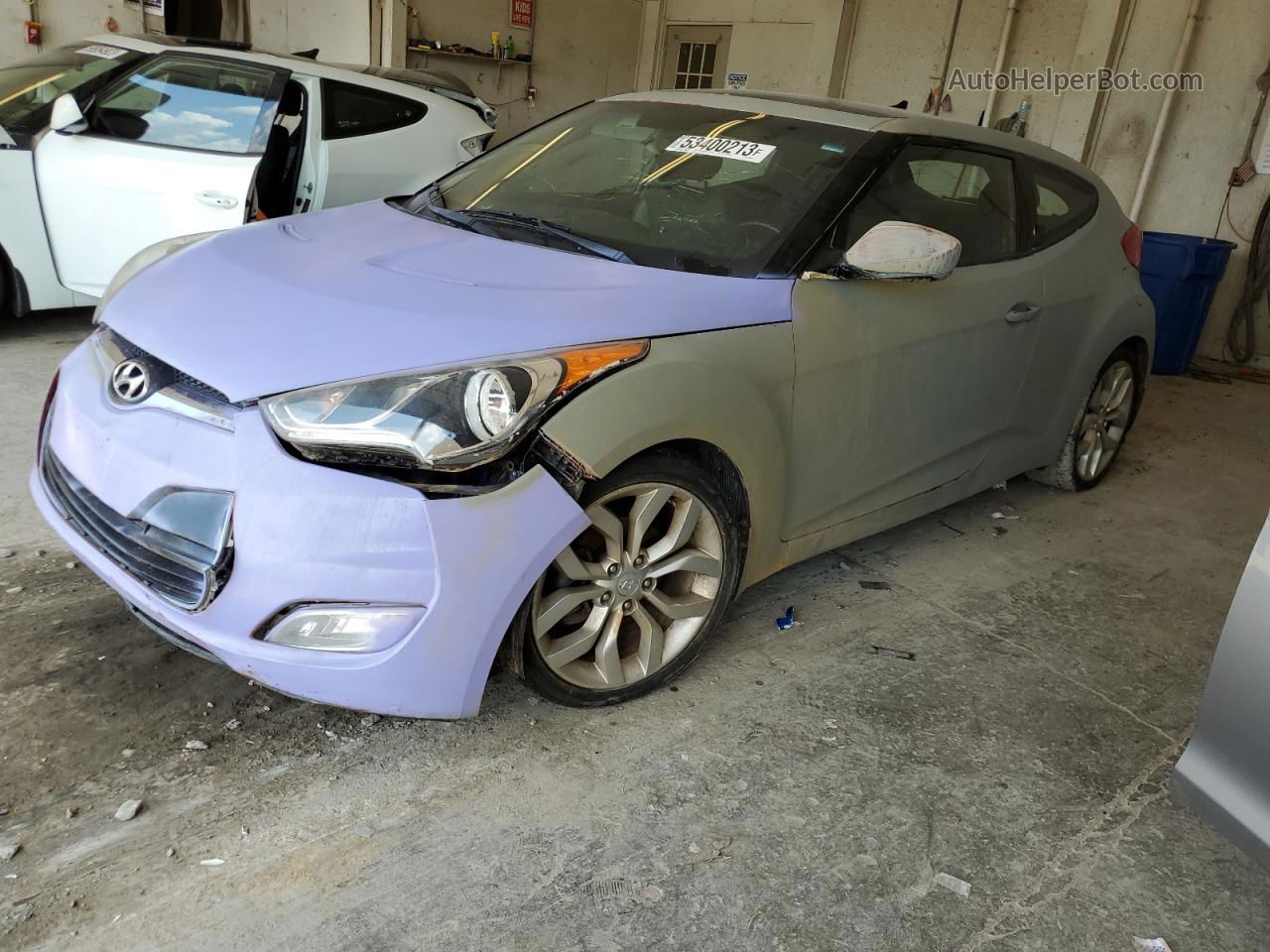 2013 Hyundai Veloster  Gray vin: KMHTC6AD6DU099667