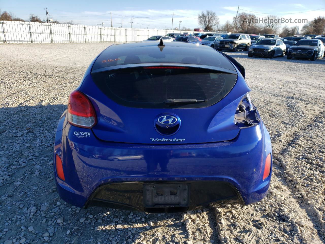 2013 Hyundai Veloster  Синий vin: KMHTC6AD6DU122056