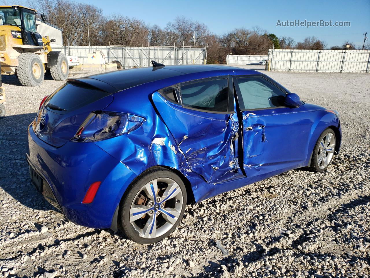 2013 Hyundai Veloster  Синий vin: KMHTC6AD6DU122056