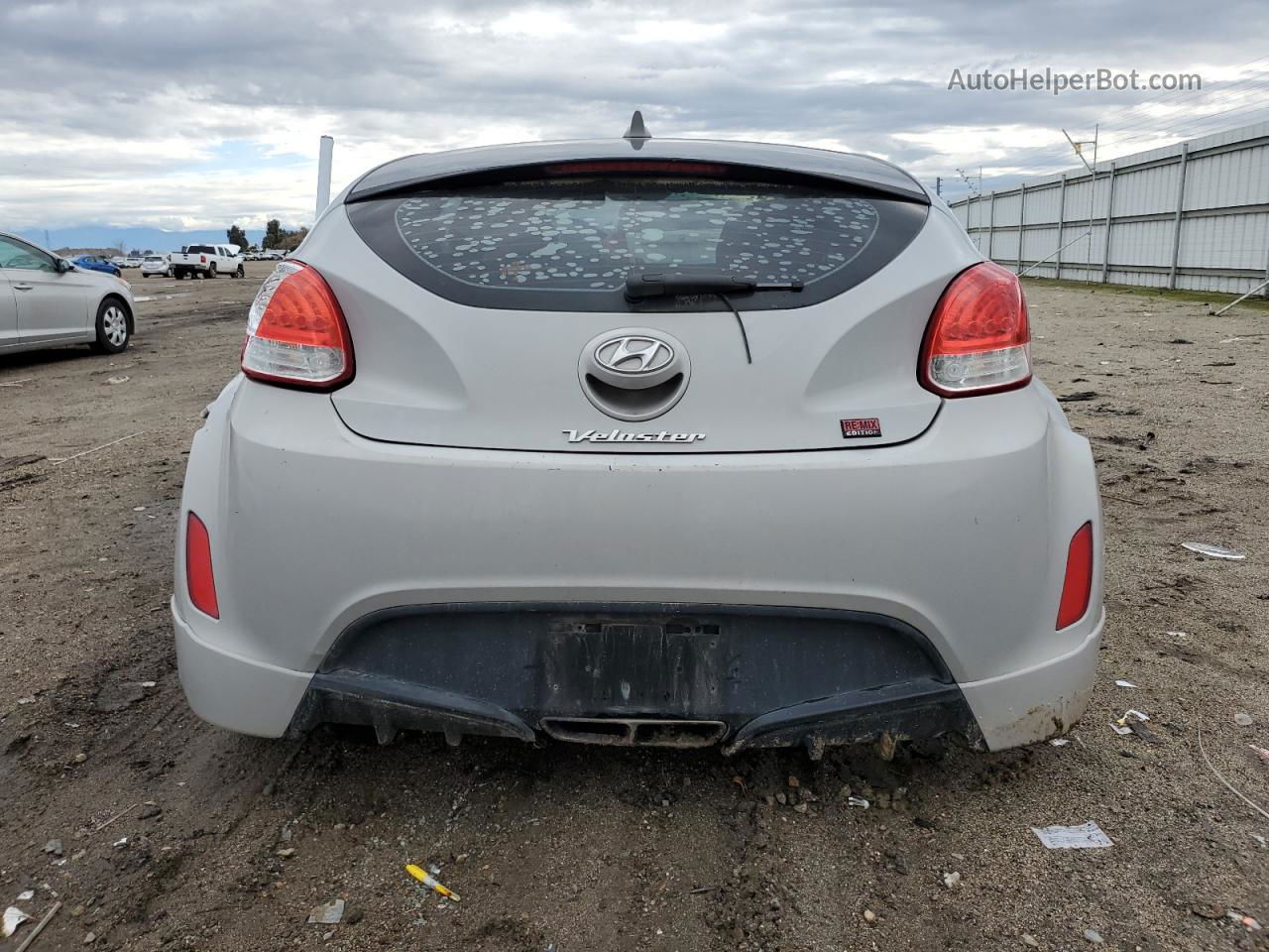 2013 Hyundai Veloster  Gray vin: KMHTC6AD6DU130612