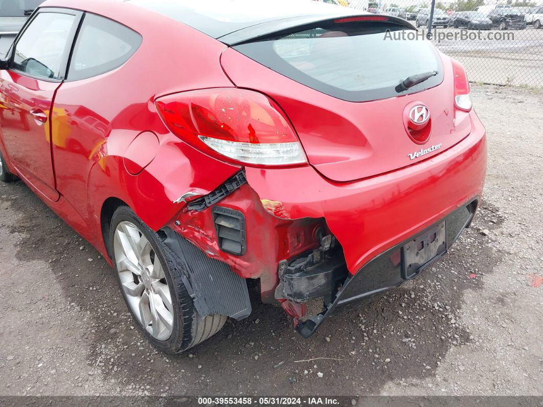 2013 Hyundai Veloster   Red vin: KMHTC6AD6DU133350