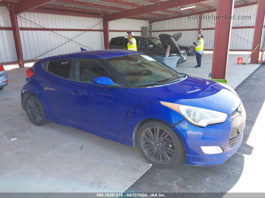 2013 Hyundai Veloster Mix Blue vin: KMHTC6AD6DU134949