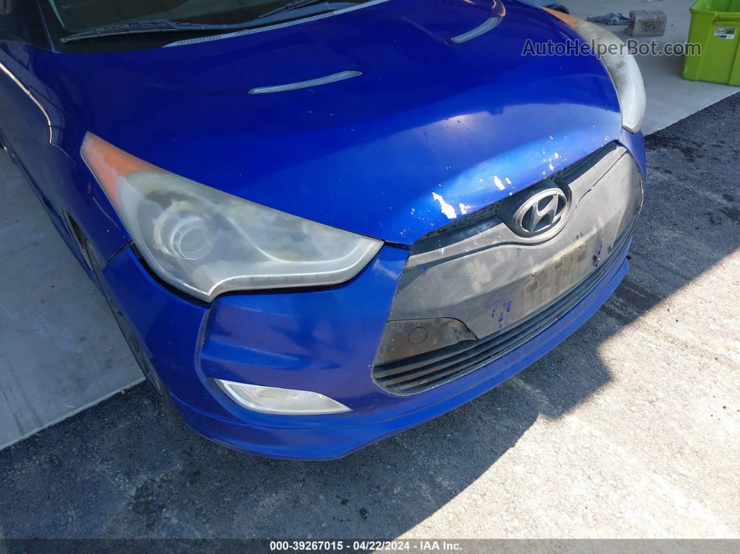 2013 Hyundai Veloster Mix Blue vin: KMHTC6AD6DU134949