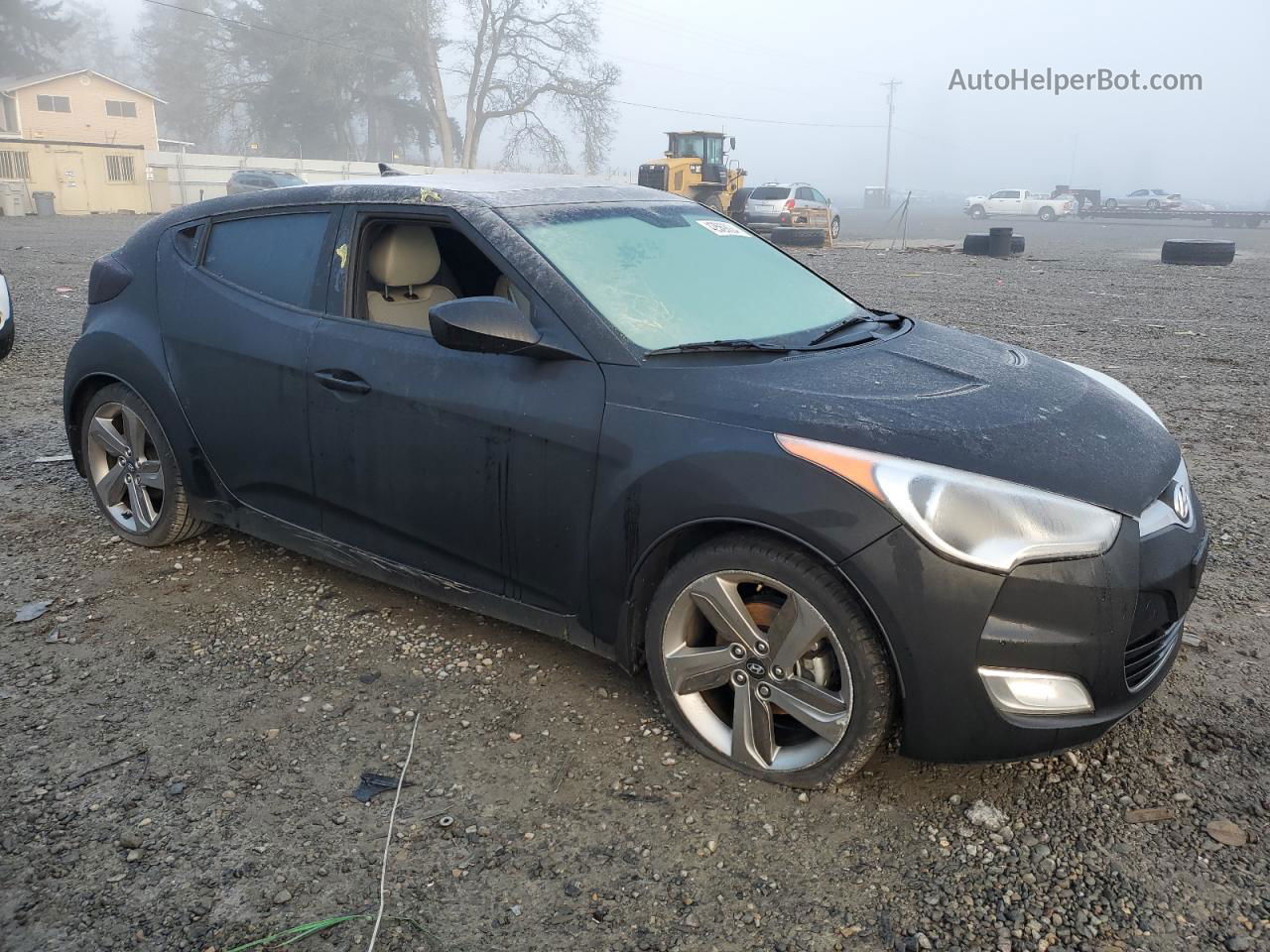 2013 Hyundai Veloster  Black vin: KMHTC6AD6DU136281