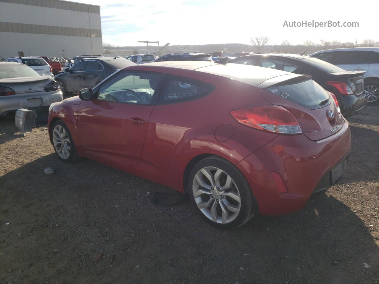 2013 Hyundai Veloster  Red vin: KMHTC6AD6DU164341