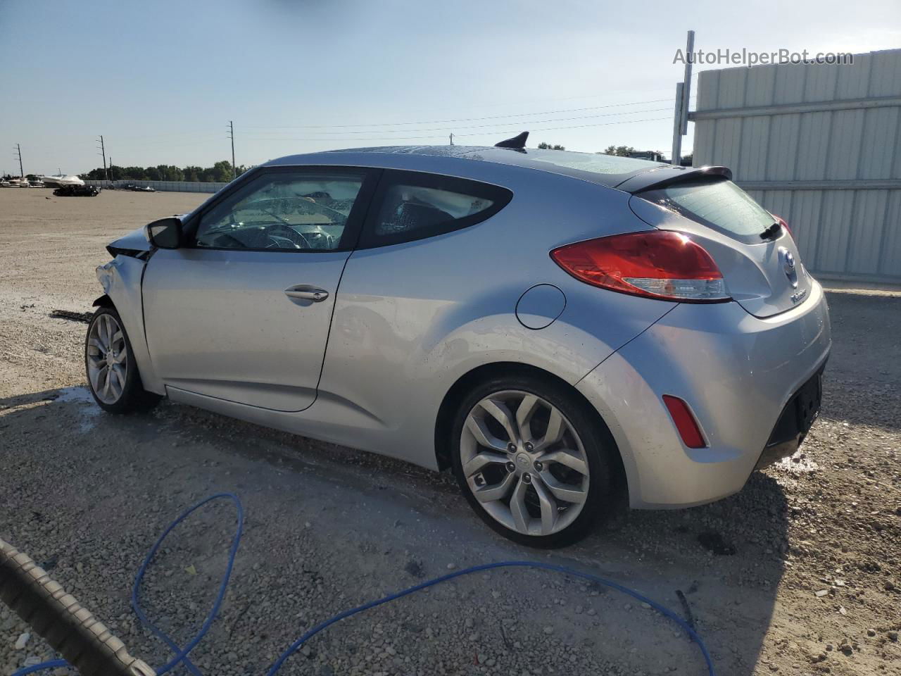 2013 Hyundai Veloster  Silver vin: KMHTC6AD6DU178045