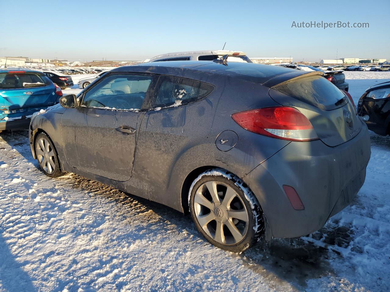 2013 Hyundai Veloster  Gray vin: KMHTC6AD6DU181494