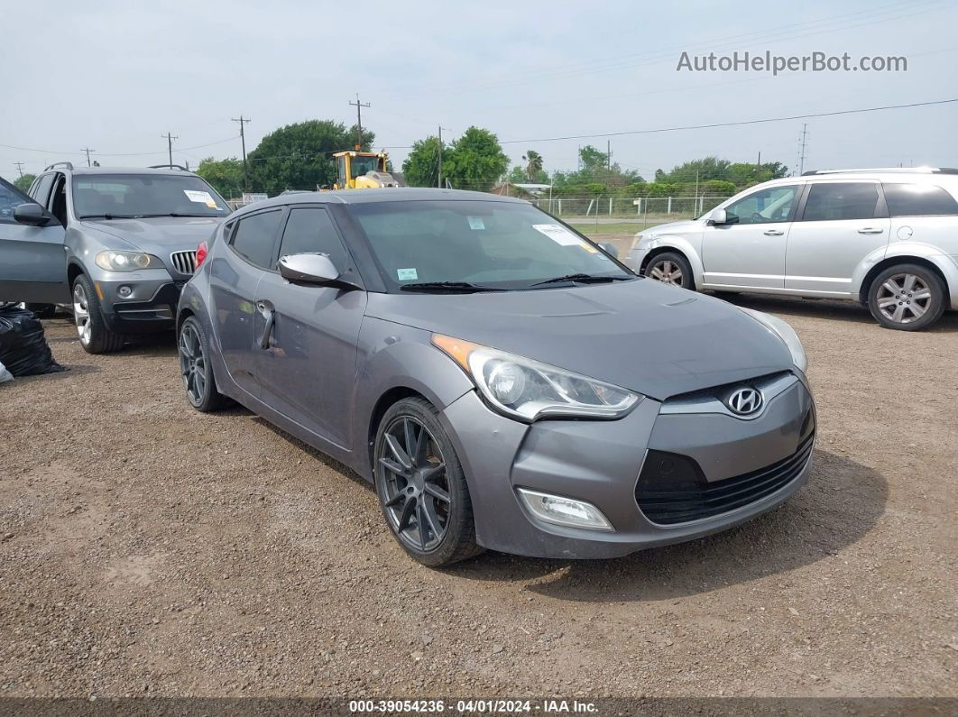 2013 Hyundai Veloster Base W/black Серый vin: KMHTC6AD7DU106089