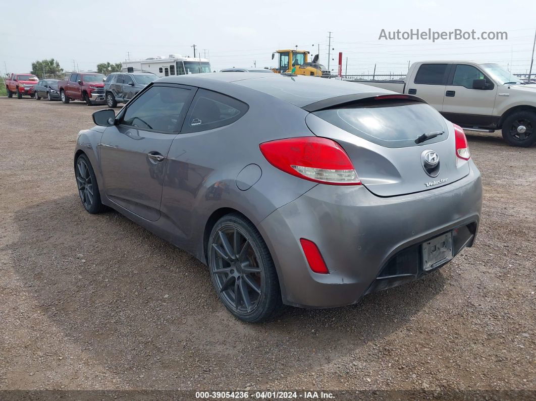 2013 Hyundai Veloster Base W/black Gray vin: KMHTC6AD7DU106089