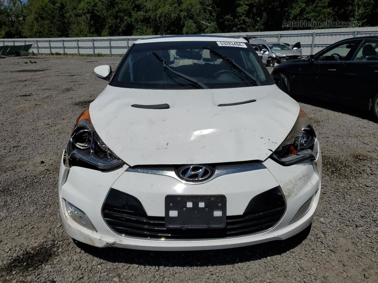 2013 Hyundai Veloster  Белый vin: KMHTC6AD7DU116752