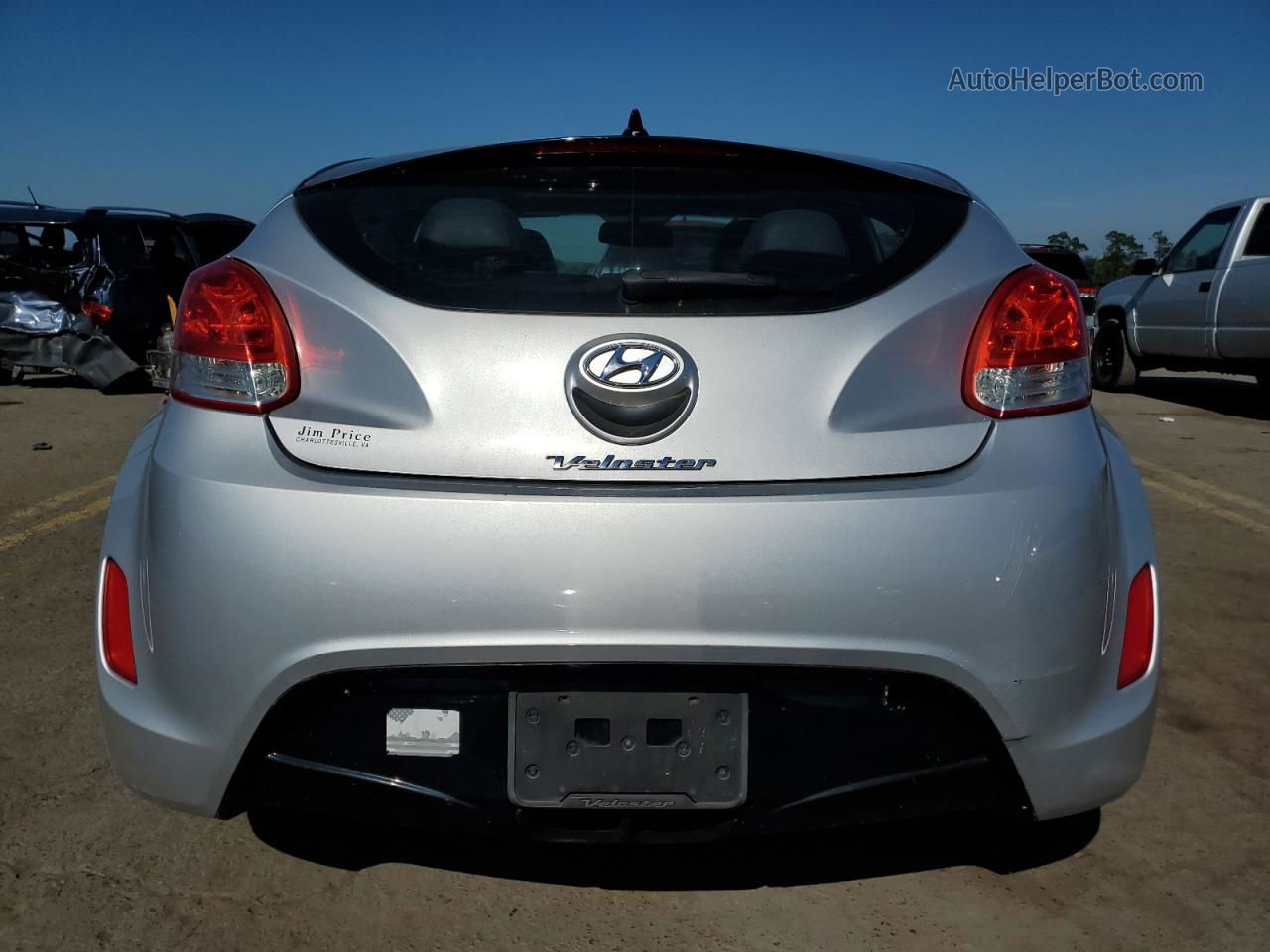 2013 Hyundai Veloster  Silver vin: KMHTC6AD7DU123748