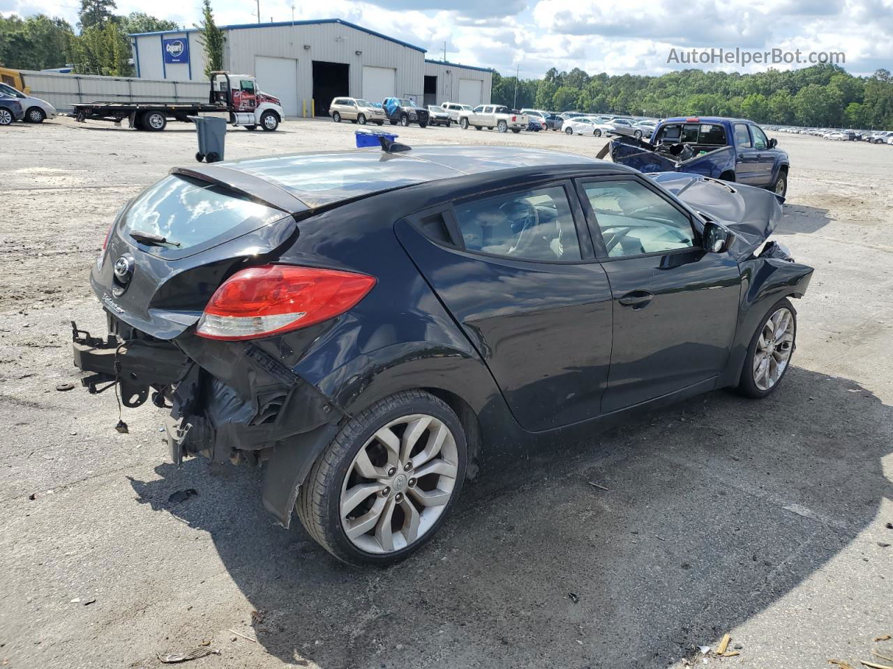 2013 Hyundai Veloster  Черный vin: KMHTC6AD7DU140176