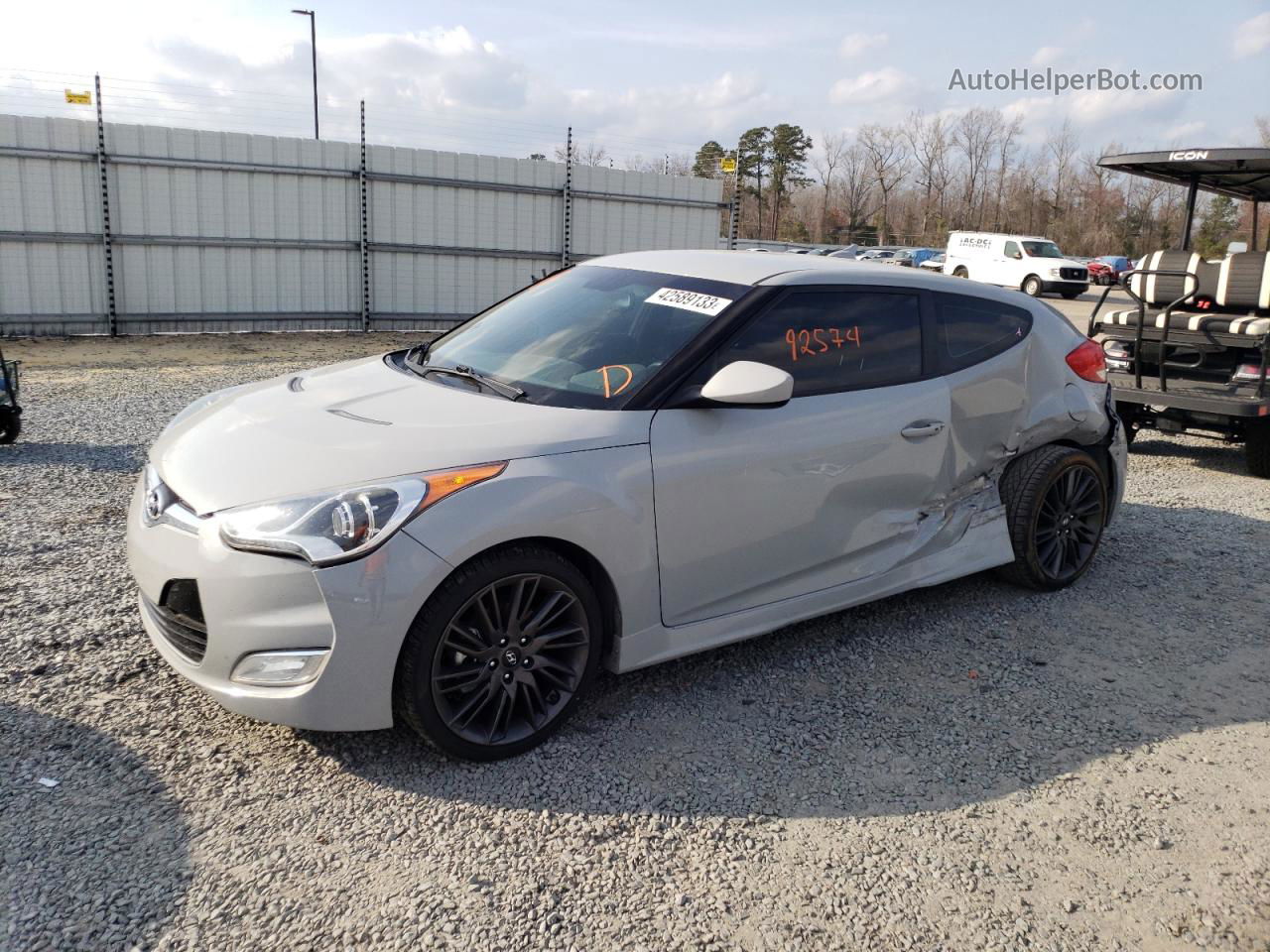 2013 Hyundai Veloster  Gray vin: KMHTC6AD7DU140971