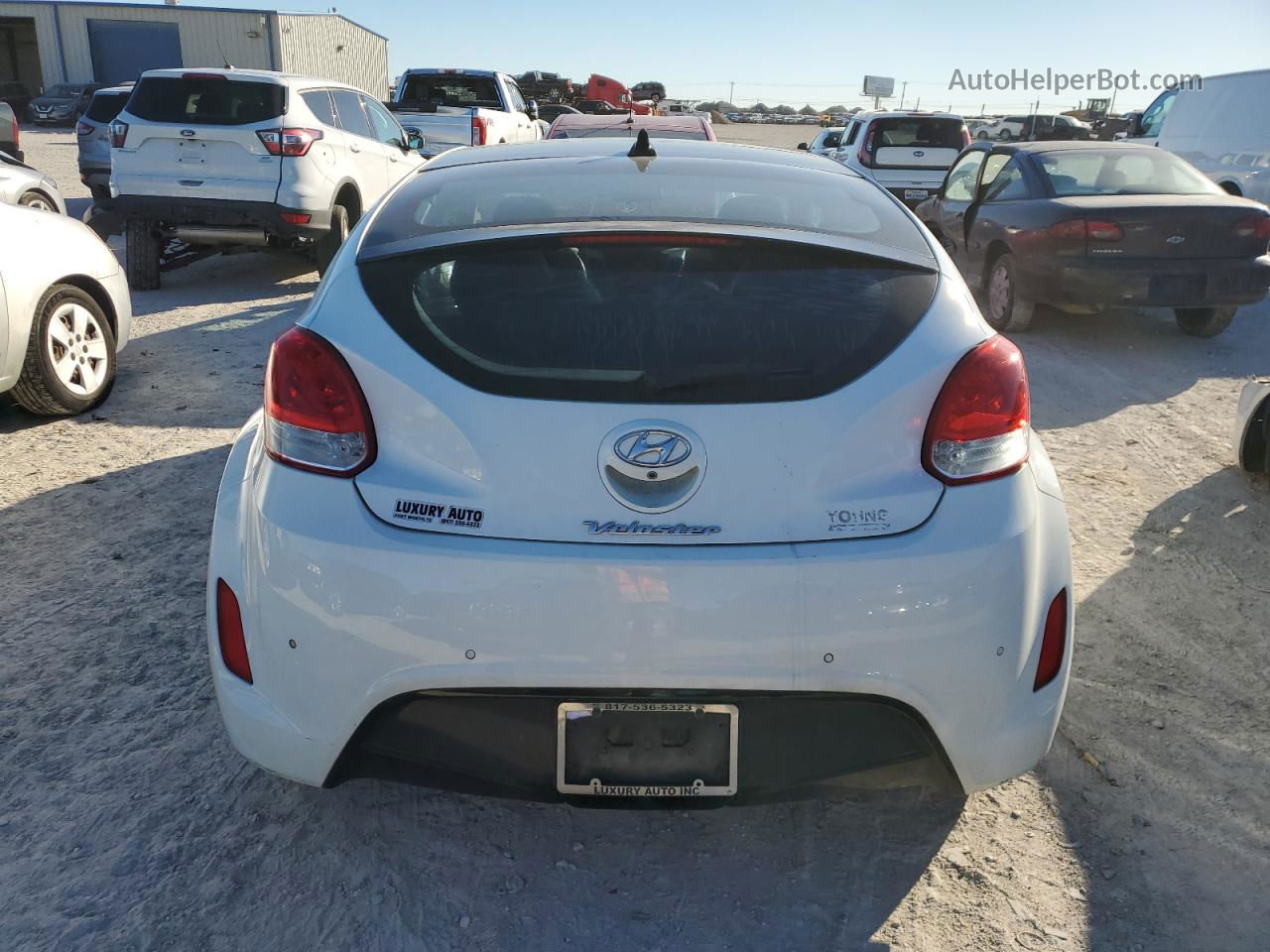 2013 Hyundai Veloster  White vin: KMHTC6AD7DU141666