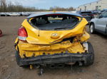 2013 Hyundai Veloster  Yellow vin: KMHTC6AD7DU142431