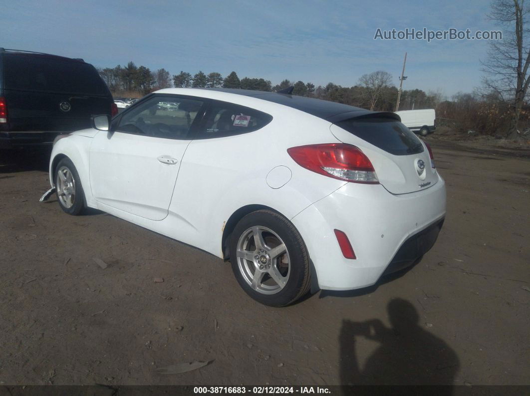 2013 Hyundai Veloster Base W/black Белый vin: KMHTC6AD7DU147337