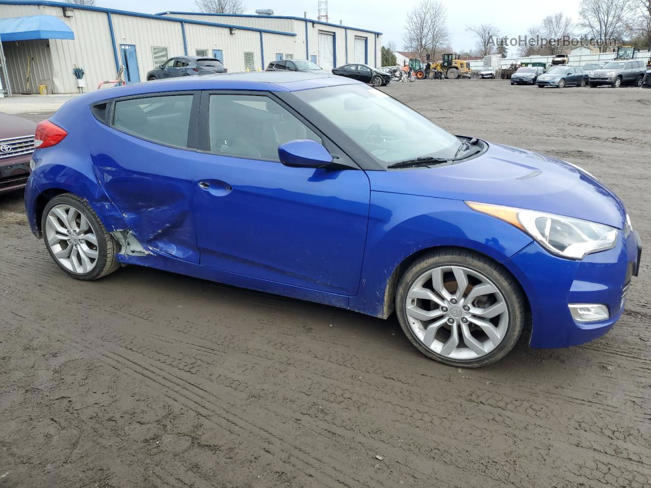 2013 Hyundai Veloster  Синий vin: KMHTC6AD7DU156314