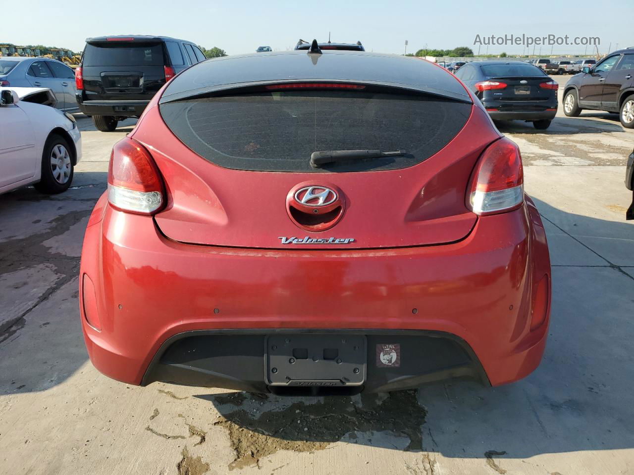 2013 Hyundai Veloster  Красный vin: KMHTC6AD7DU157317