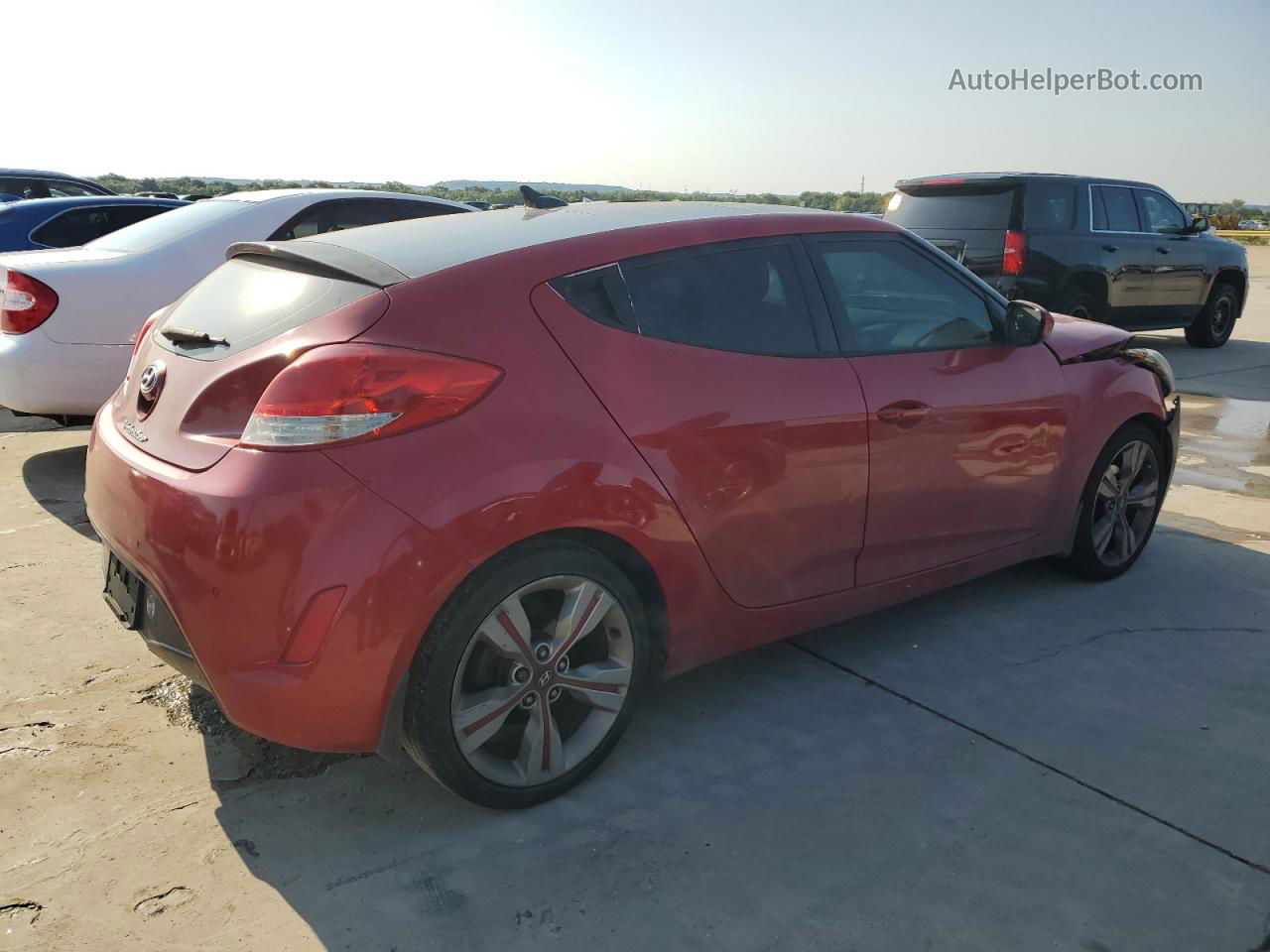 2013 Hyundai Veloster  Красный vin: KMHTC6AD7DU157317