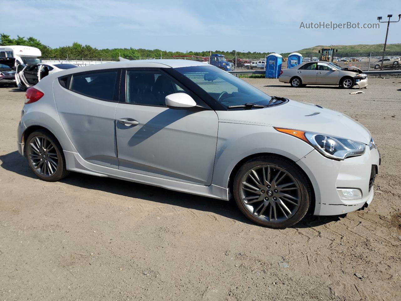 2013 Hyundai Veloster  Gray vin: KMHTC6AD7DU157656